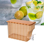 Cold Water Kettle with Faucet PP Sealed Preservation Refrigerator Cold Kettle For Fruit Tea Flower Tea Milk Tea Water Orange