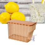 Cold Water Kettle with Faucet PP Sealed Preservation Refrigerator Cold Kettle For Fruit Tea Flower Tea Milk Tea Water Orange