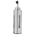 220ml Oil Dispenser Bottle Stainless Steel Oil Bottle Sauce Container for Olive Oil Vinegar Soy Sauce Rectangle