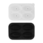 2Pcs Silicone Ice Cube Molds Fun Shapes Round Sphere Ball Mold for Whiskey Cocktails Game Day Rugby