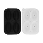 2Pcs Silicone Ice Cube Molds Fun Shapes Round Sphere Ball Mold for Whiskey Cocktails Game Day Rugby