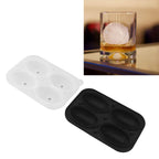 2Pcs Silicone Ice Cube Molds Fun Shapes Round Sphere Ball Mold for Whiskey Cocktails Game Day Rugby