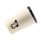 Insulated Cup Vacuum with Lid Frosted Stainless Steel Small Accompanying Thermal for Coffee Water Cute Puppy Pattern 360ml