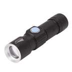 UV Flashlight USB 395nm LED Ultraviolet Black Light Detector for Fluorescent Agent Detection Jade Identification