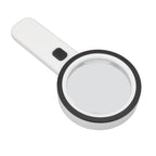 30X Handheld Large Magnifying Glass UV Banknote Inspection Magnifying Glass 12 LED Illuminated Lighted Magnifier For Reading Antique Jewelry Appreciation