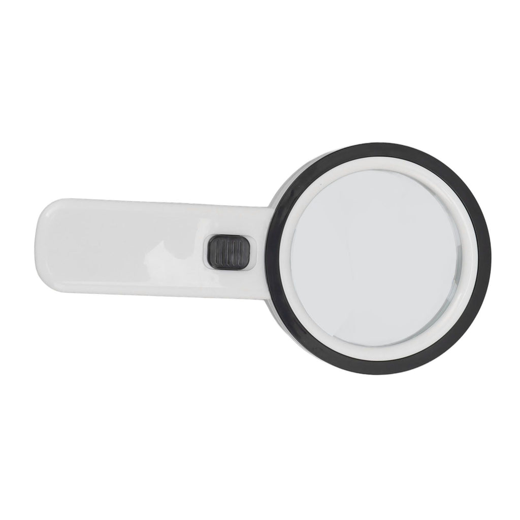 30X Handheld Large Magnifying Glass UV Banknote Inspection Magnifying Glass 12 LED Illuminated Lighted Magnifier For Reading Antique Jewelry Appreciation