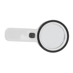 30X Handheld Large Magnifying Glass UV Banknote Inspection Magnifying Glass 12 LED Illuminated Lighted Magnifier For Reading Antique Jewelry Appreciation