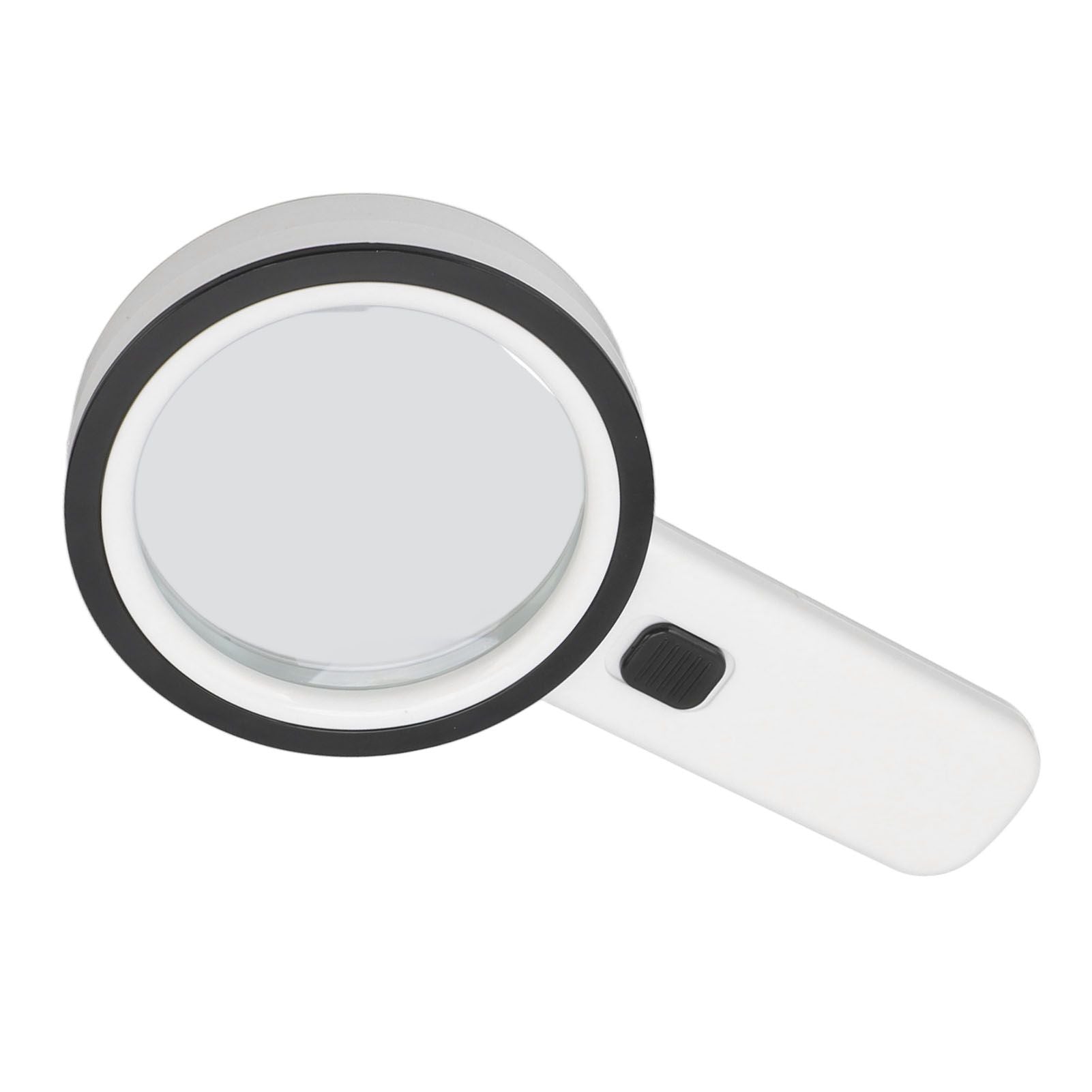 30X Handheld Large Magnifying Glass UV Banknote Inspection Magnifying Glass 12 LED Illuminated Lighted Magnifier For Reading Antique Jewelry Appreciation
