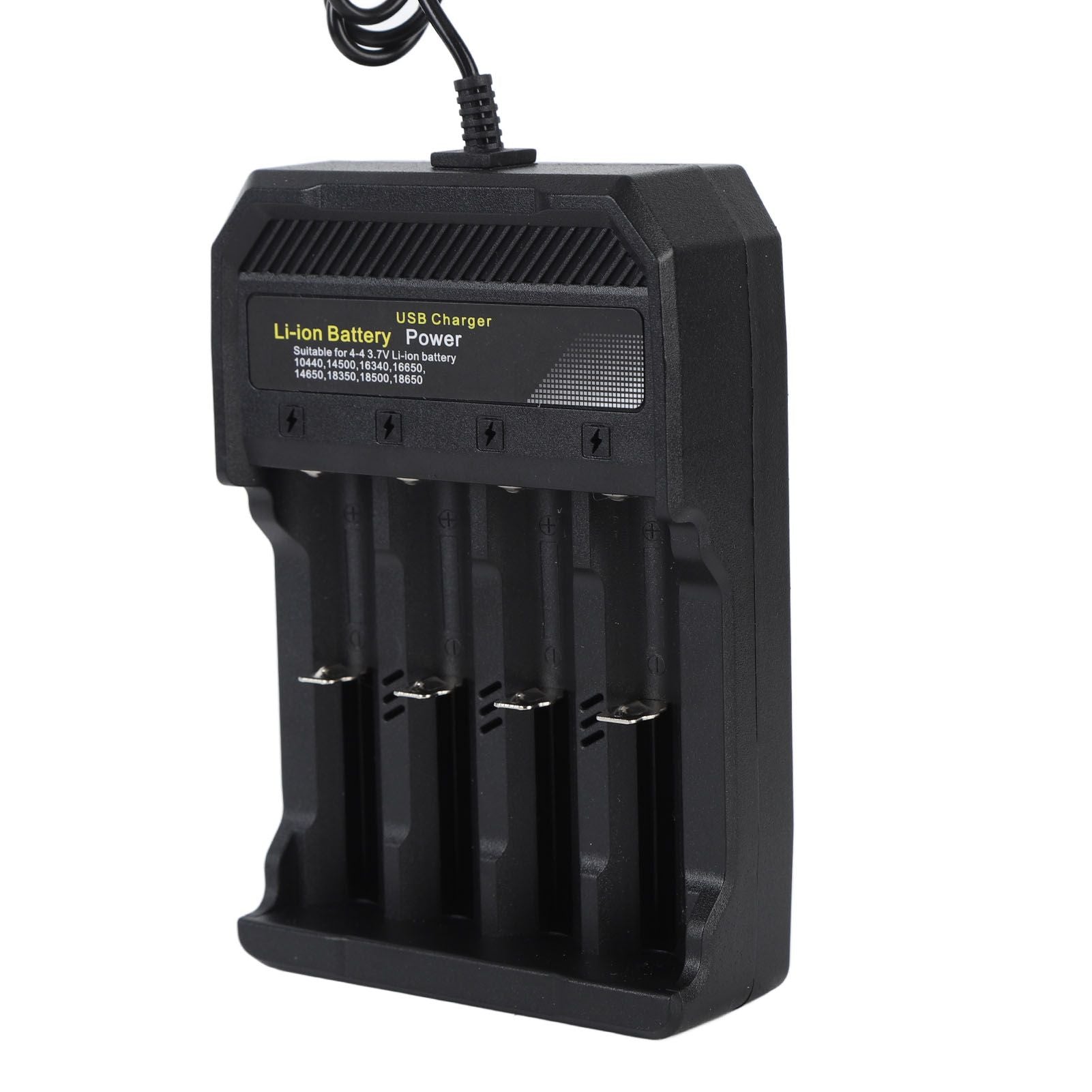 18650 Battery Charger Independent Charging 4 Bay Universal Smart Battery Charger for 10440 14500 16340 16650 14650 18350 18500 18650 Lithium Li Ion Batteries