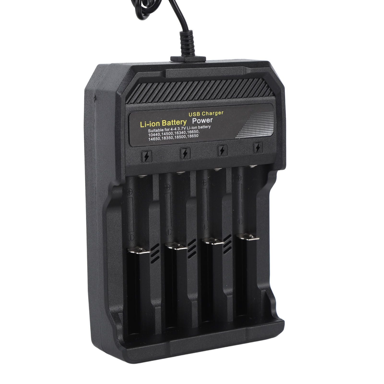 18650 Battery Charger Independent Charging 4 Bay Universal Smart Battery Charger for 10440 14500 16340 16650 14650 18350 18500 18650 Lithium Li Ion Batteries