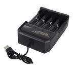 18650 Battery Charger Independent Charging 4 Bay Universal Smart Battery Charger for 10440 14500 16340 16650 14650 18350 18500 18650 Lithium Li Ion Batteries
