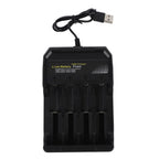 18650 Battery Charger Independent Charging 4 Bay Universal Smart Battery Charger for 10440 14500 16340 16650 14650 18350 18500 18650 Lithium Li Ion Batteries
