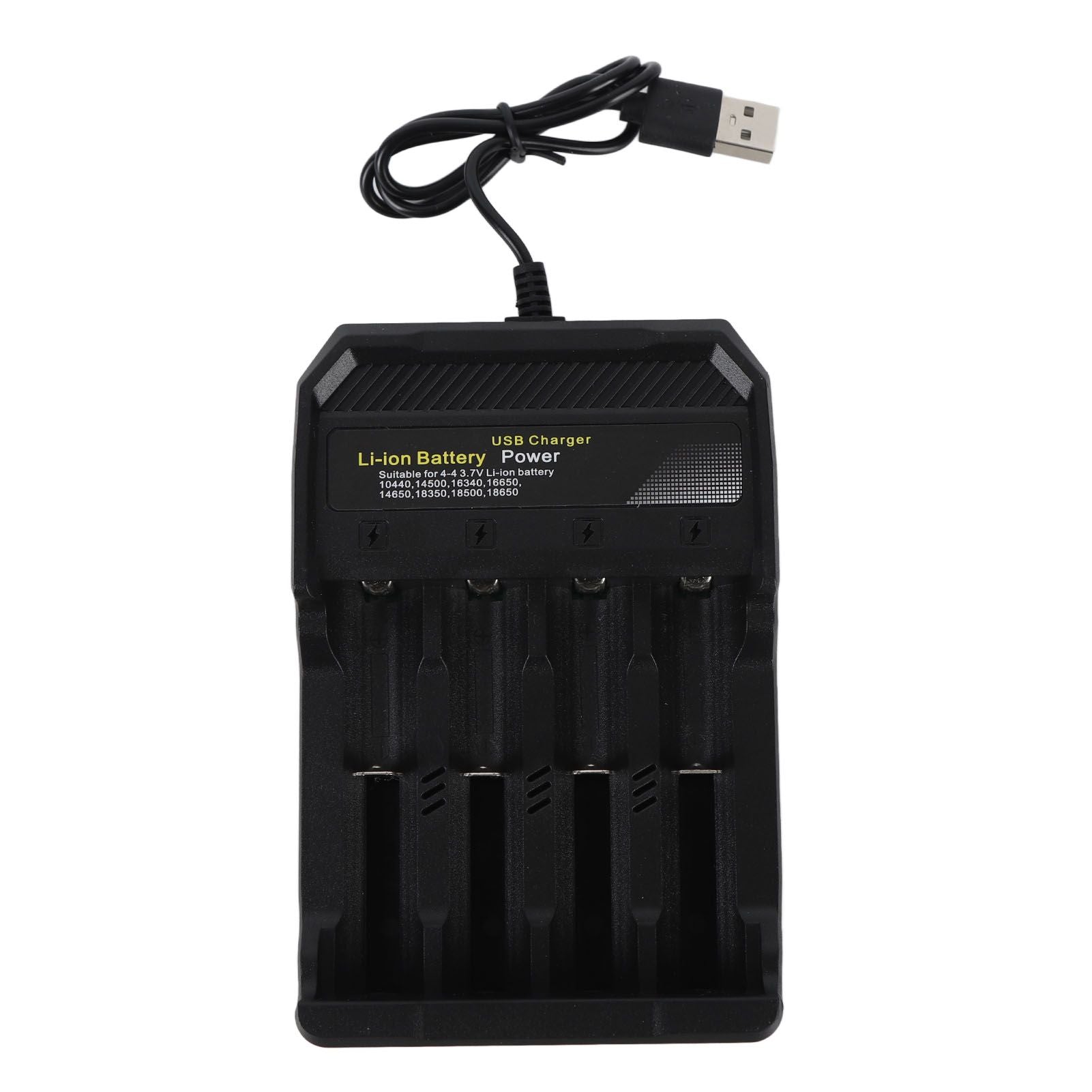 18650 Battery Charger Independent Charging 4 Bay Universal Smart Battery Charger for 10440 14500 16340 16650 14650 18350 18500 18650 Lithium Li Ion Batteries