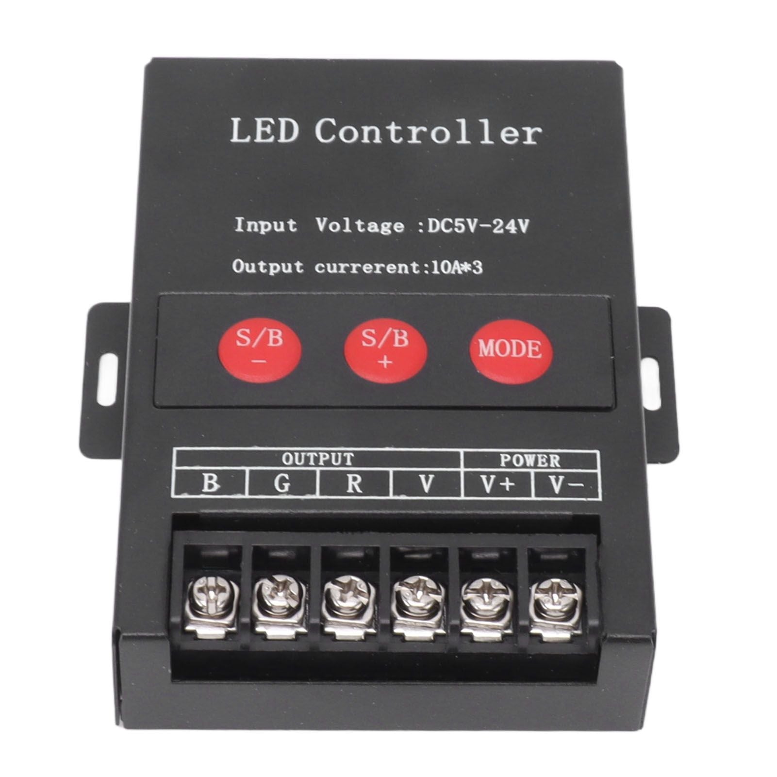 RGB LED Controller High Power Wireless Iron Shell 15 Modes Colorful Light Controller for KTV Hotel Home