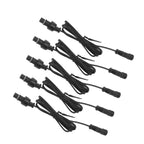 5 Pcs 3.3ft Deck Light Extension Cable 2 Pin IP67 Waterproof Extension Cord Male Female Connector for Outdoor