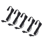 5pcs 4.9ft Deck Light Extension Cable IP67 Waterproof Extension Cord with Male and Female 3Pin Connectors for Outdoor