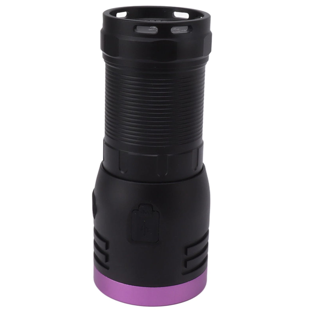 365nm Flashlight Aluminium Alloy USB Type C 60W UV 365nm Light Flashlight for Cat Urine Detection Dry Stains Detection