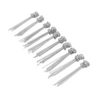 100PCS Ground Nail Galvanized Iron Rust Proof Artificial Turf Stakes for Weed Barriers Tent Garden Cloth Sunshade Net
