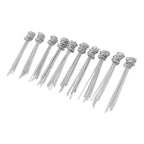 100PCS Ground Nail Galvanized Iron Rust Proof Artificial Turf Stakes for Weed Barriers Tent Garden Cloth Sunshade Net
