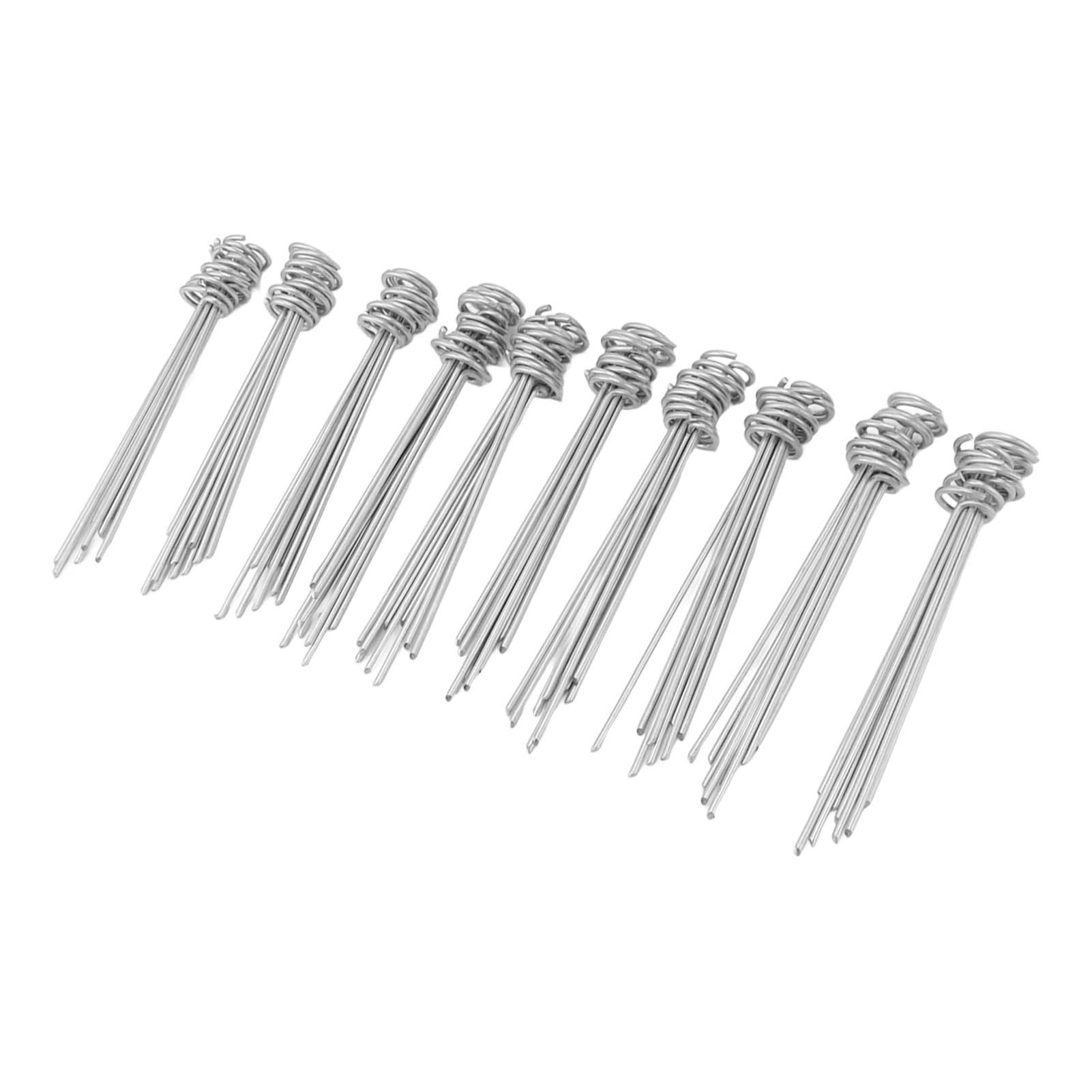 100PCS Ground Nail Galvanized Iron Rust Proof Artificial Turf Stakes for Weed Barriers Tent Garden Cloth Sunshade Net