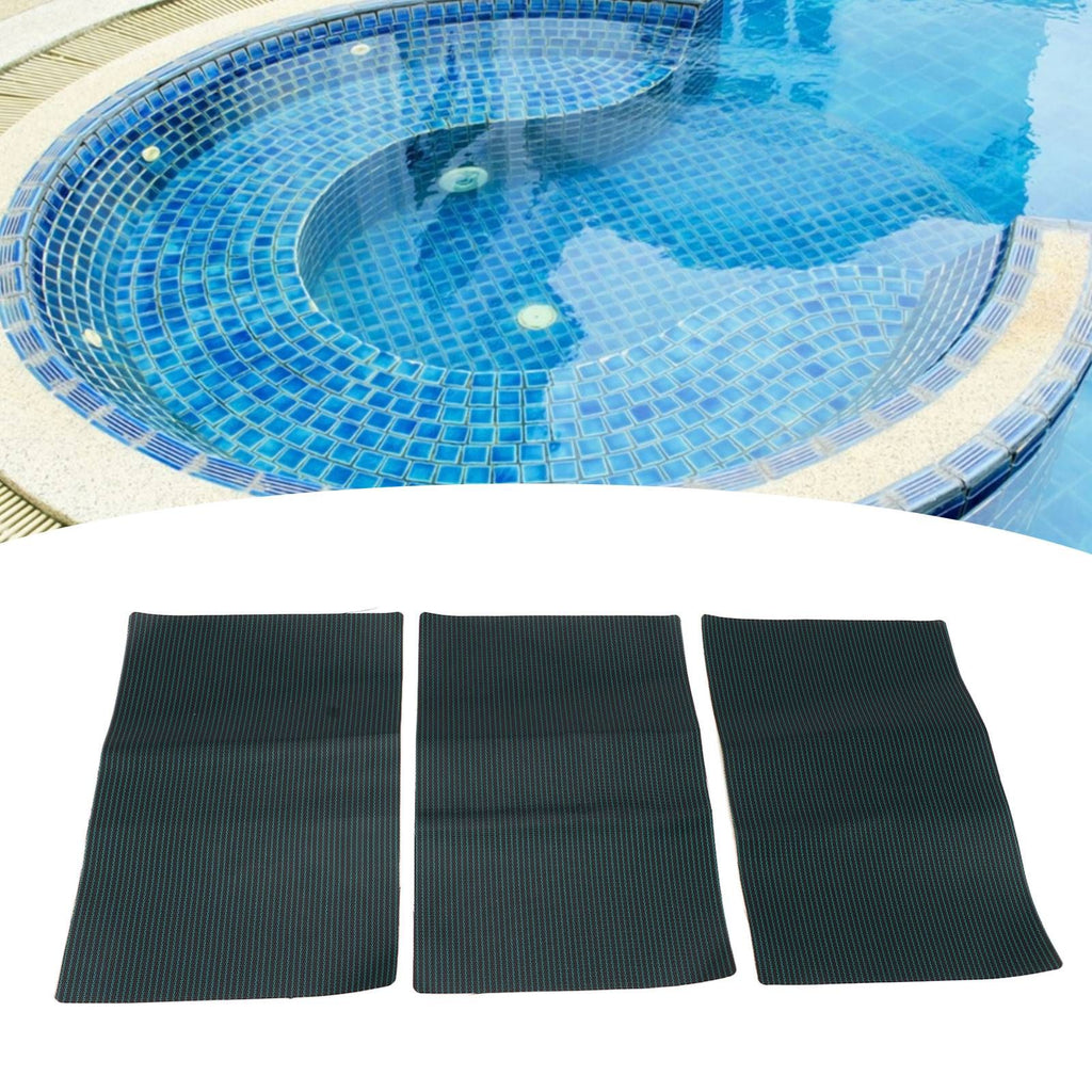 3 PCS Pool Patch Repair Kit Green PP Self Adhesive Pool Cover Patch Repair Kit for Swimming Pool L 8x12in