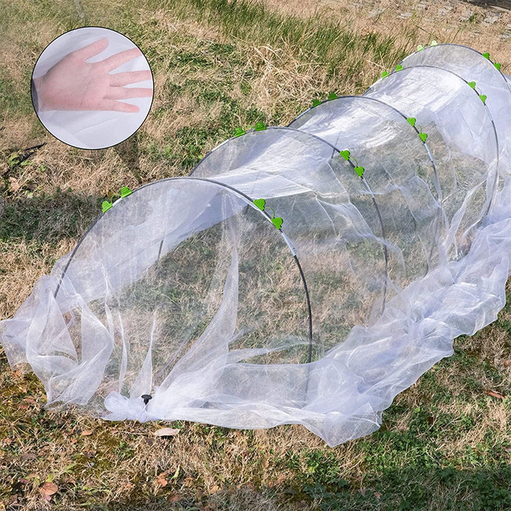 Greenhouse Hoops Grow Tunnel Long Garden Hoops Rust Free Fiberglass Garden Hoops Frame DIY Plant Support Garden Stakes