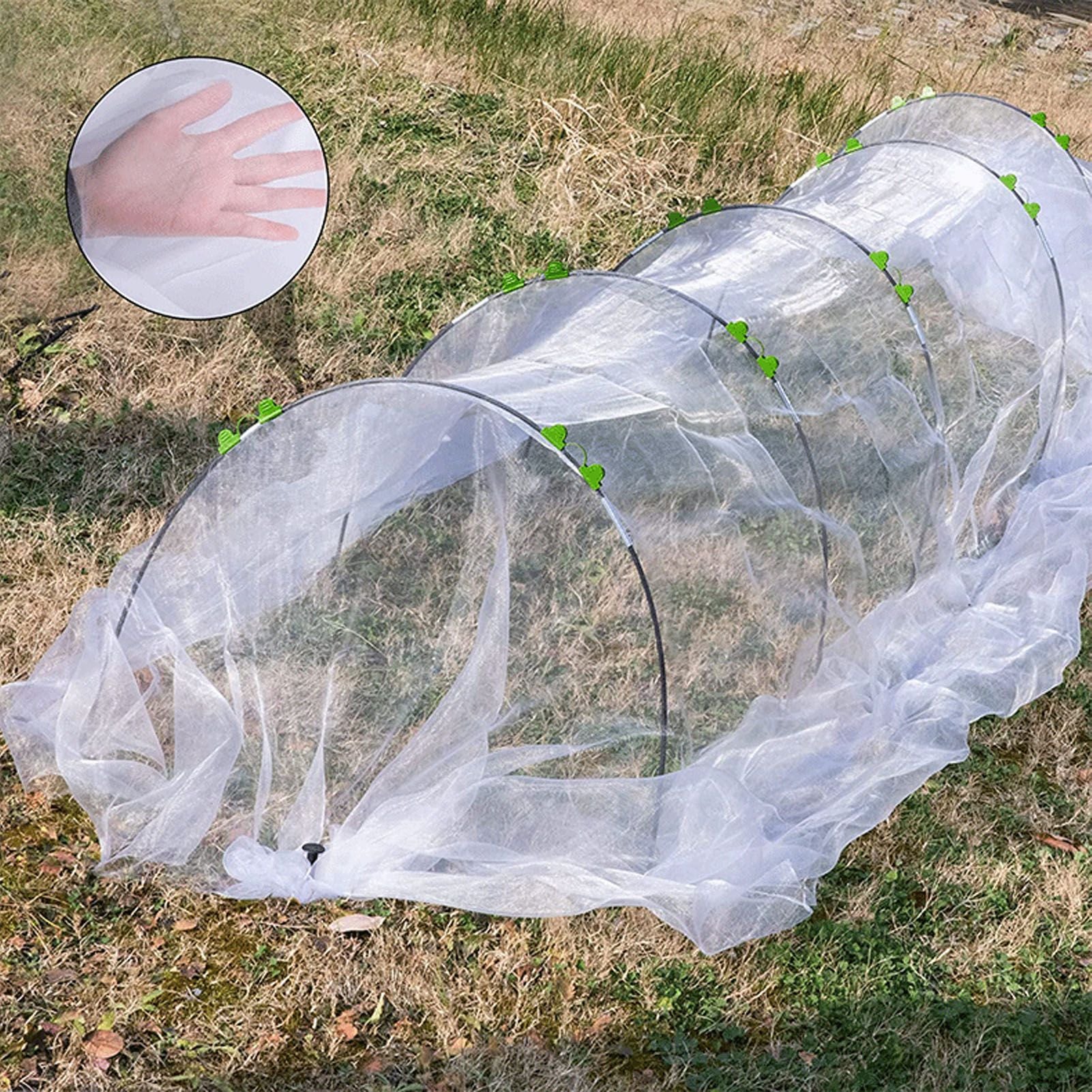 Greenhouse Hoops Grow Tunnel Long Garden Hoops Rust Free Fiberglass Garden Hoops Frame DIY Plant Support Garden Stakes