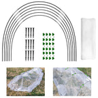 Greenhouse Hoops Grow Tunnel Long Garden Hoops Rust Free Fiberglass Garden Hoops Frame DIY Plant Support Garden Stakes