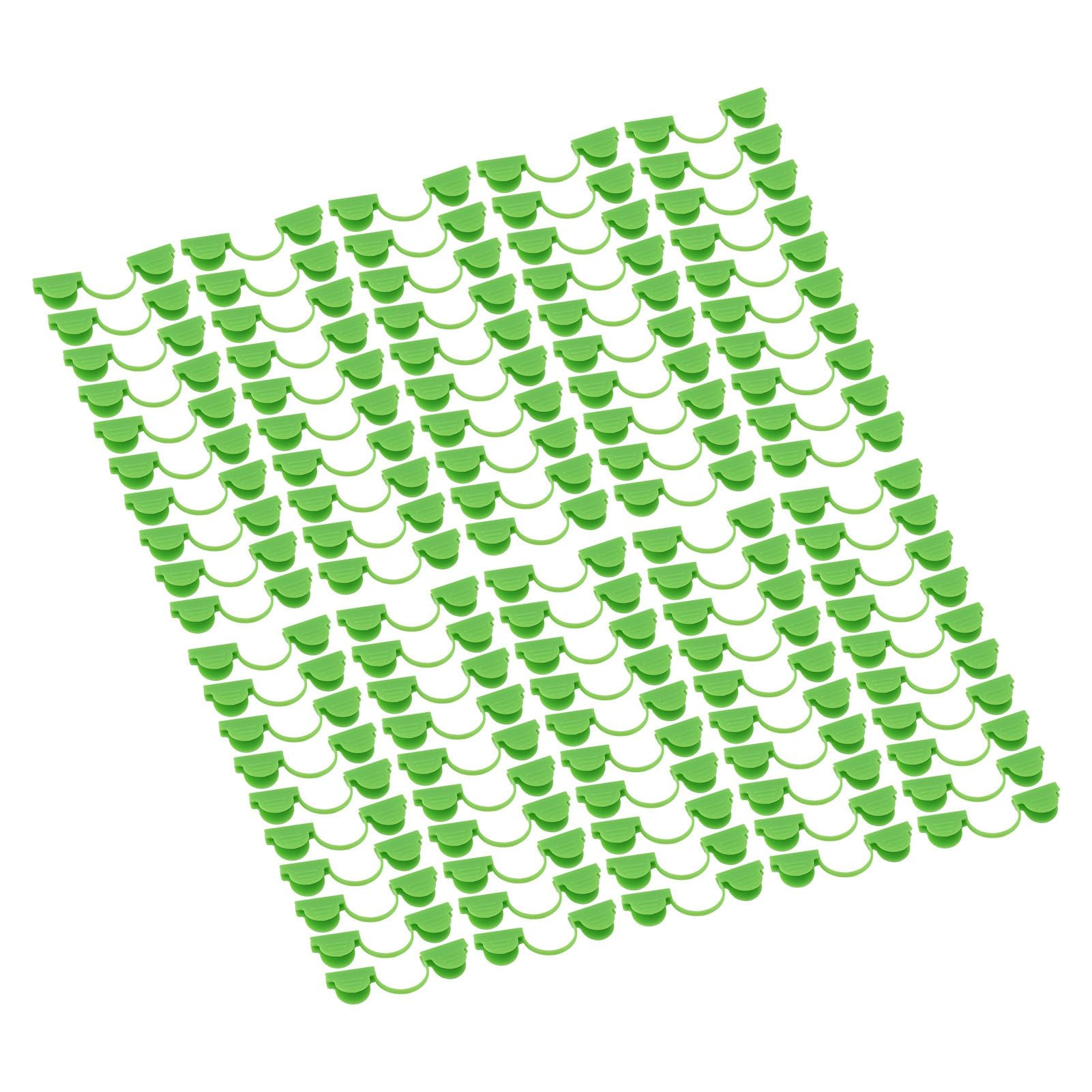 100PCS Greenhouse Arch Frame Double Head Plastic Clip Heating Press Film Clip Clamp 4mm