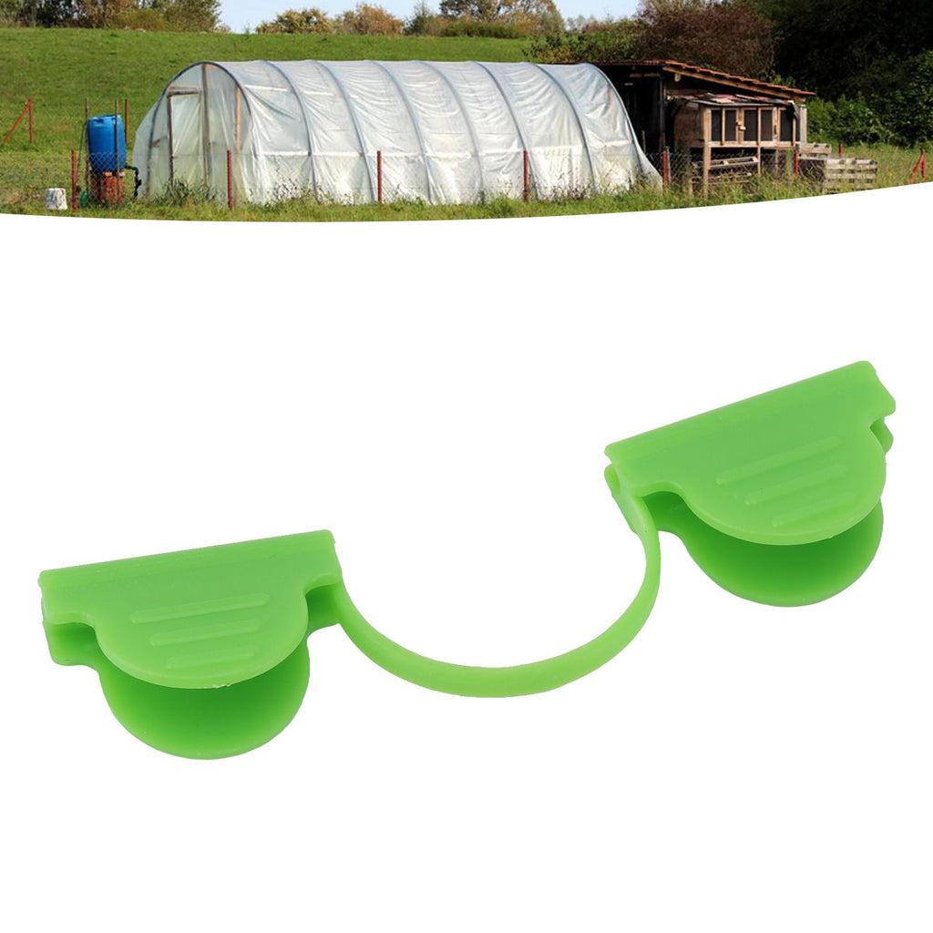 100PCS Greenhouse Arch Frame Double Head Plastic Clip Heating Press Film Clip Clamp 4mm