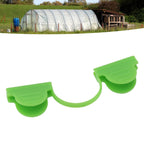 100PCS Greenhouse Arch Frame Double Head Plastic Clip Heating Press Film Clip Clamp 4mm