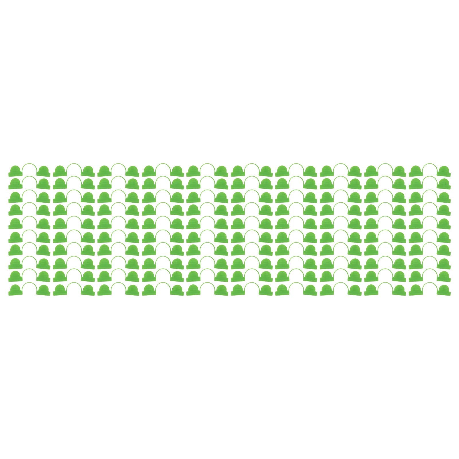 100PCS Greenhouse Arch Frame Double Head Plastic Clip Heating Press Film Clip Clamp 5mm