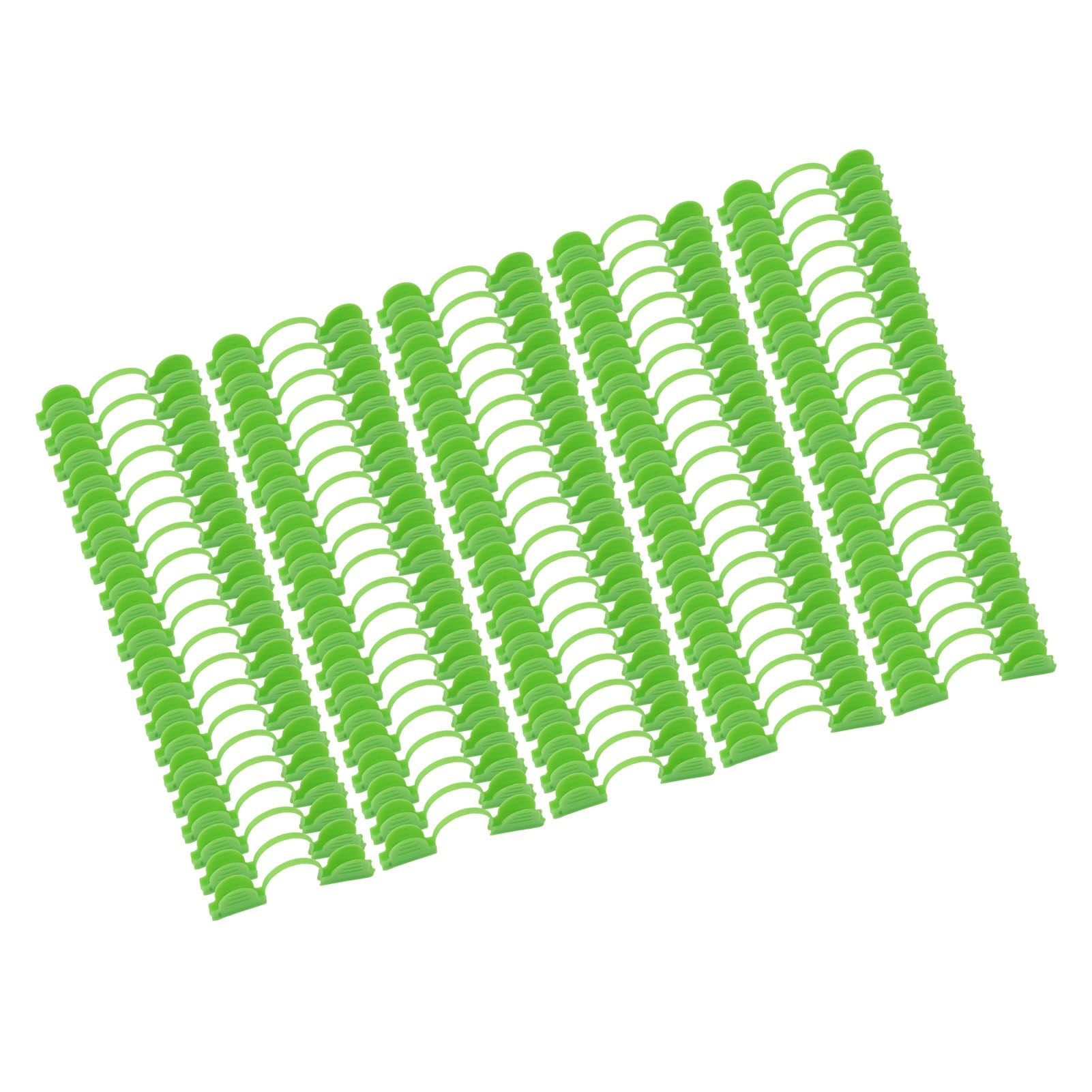 100PCS Greenhouse Arch Frame Double Head Plastic Clip Heating Press Film Clip Clamp 5mm
