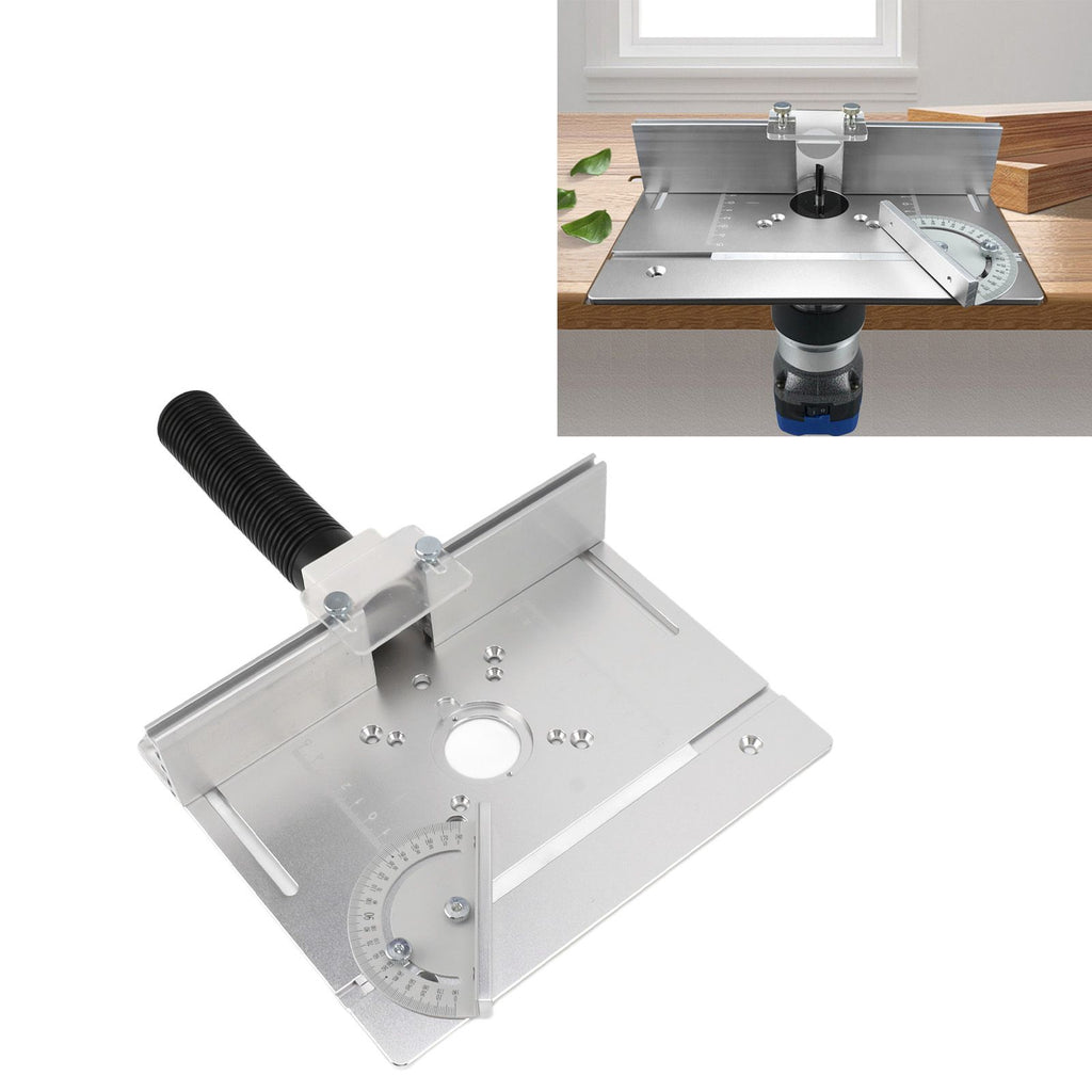 Aluminium Router Table Insert Plate Table for Woodworking Benches Router Plate Wood Tools Adjustable Milling Trimming Machine