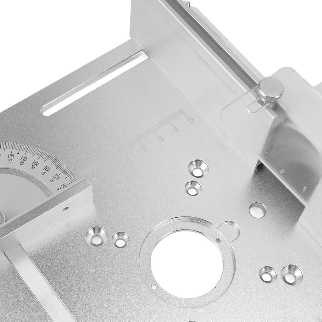 Aluminium Router Table Insert Plate Table for Woodworking Benches Router Plate Wood Tools Adjustable Milling Trimming Machine