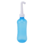 Nasal Irrigation Manual Sinus Rinse Bottle Pressure Nose Wash Cleaner for Children Adults Kids 310ml+Single Hole Head +Five Hole Head