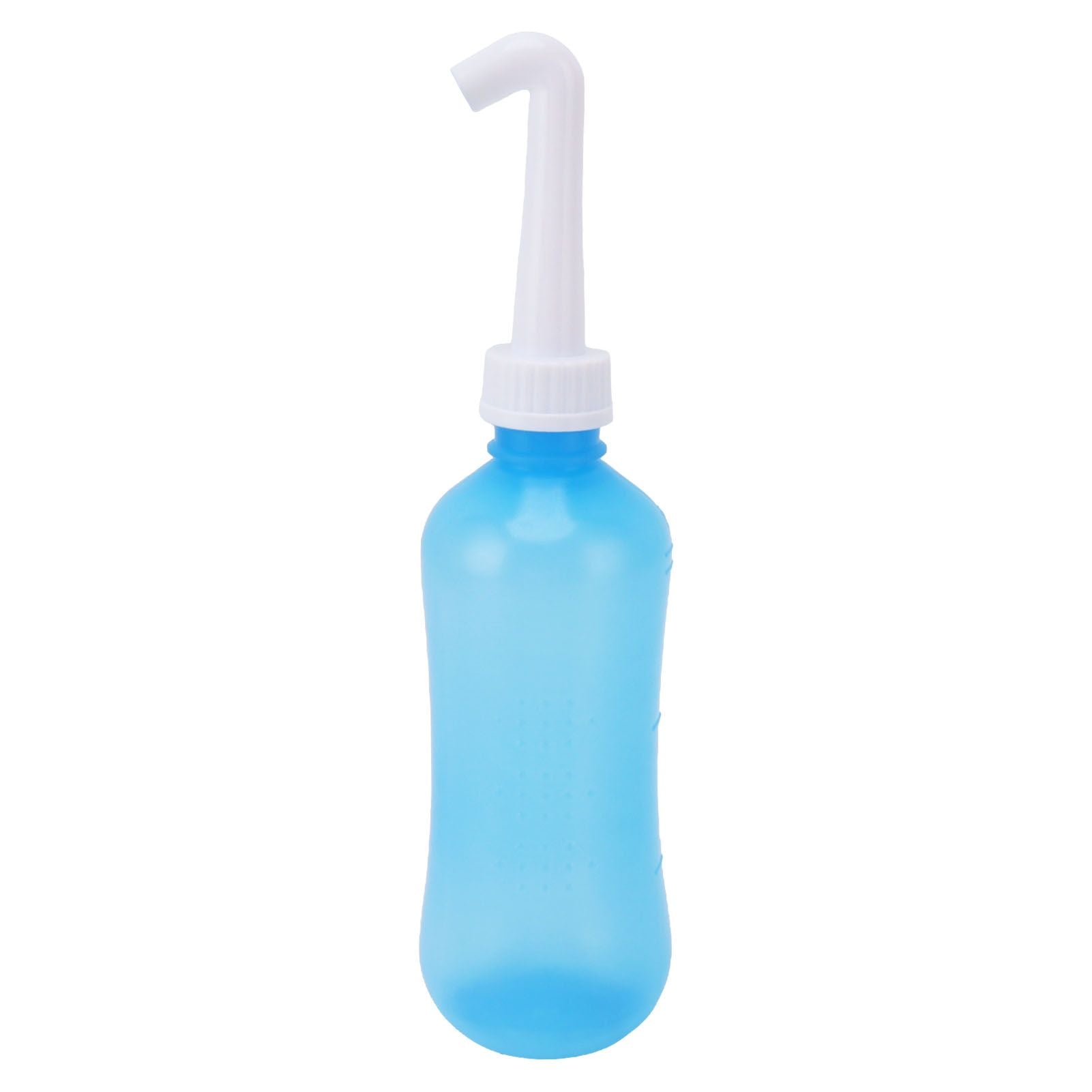 Nasal Irrigation Manual Sinus Rinse Bottle Pressure Nose Wash Cleaner for Children Adults Kids 310ml+Single Hole Head +Five Hole Head