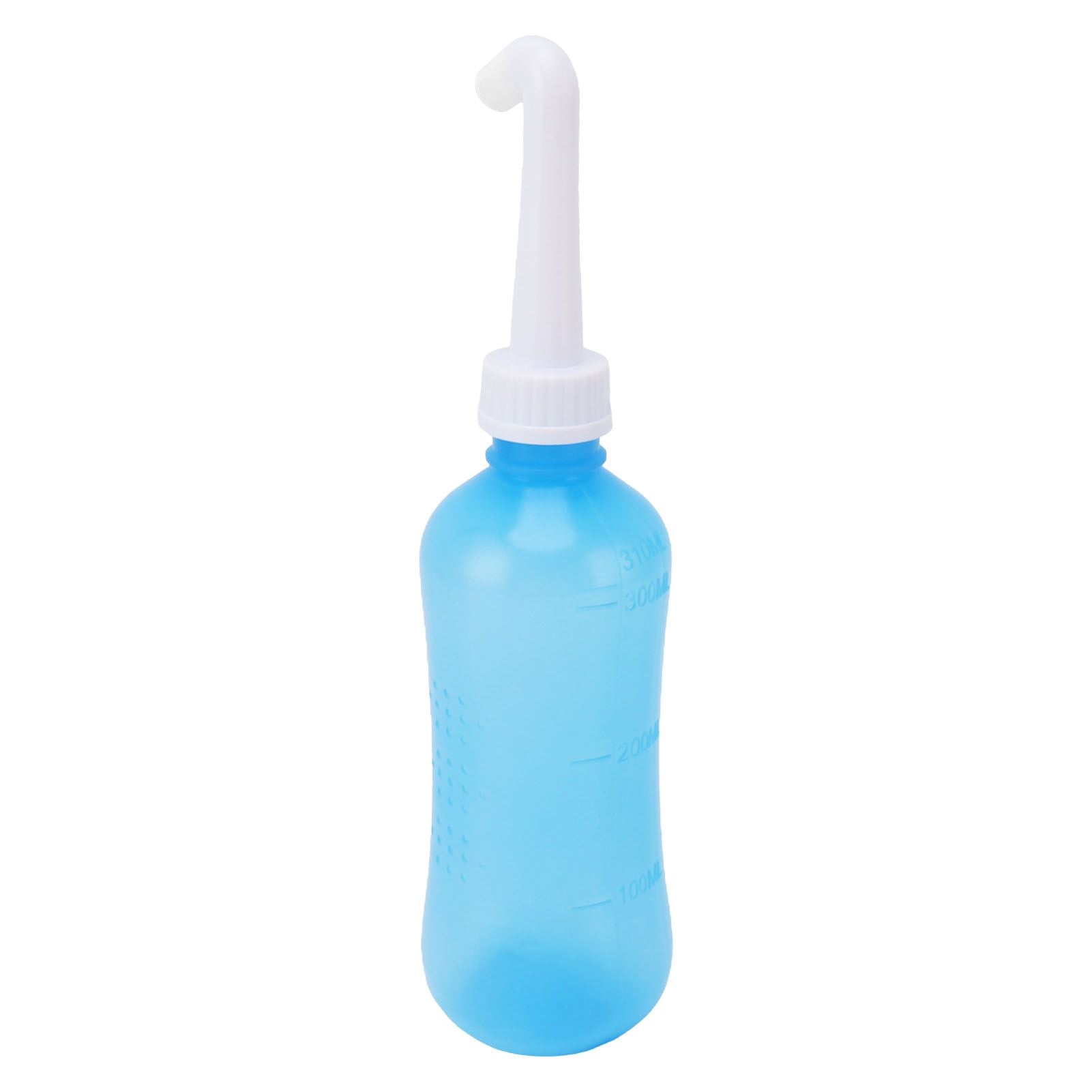 Nasal Irrigation Manual Sinus Rinse Bottle Pressure Nose Wash Cleaner for Children Adults Kids 310ml+Single Hole Head +Five Hole Head