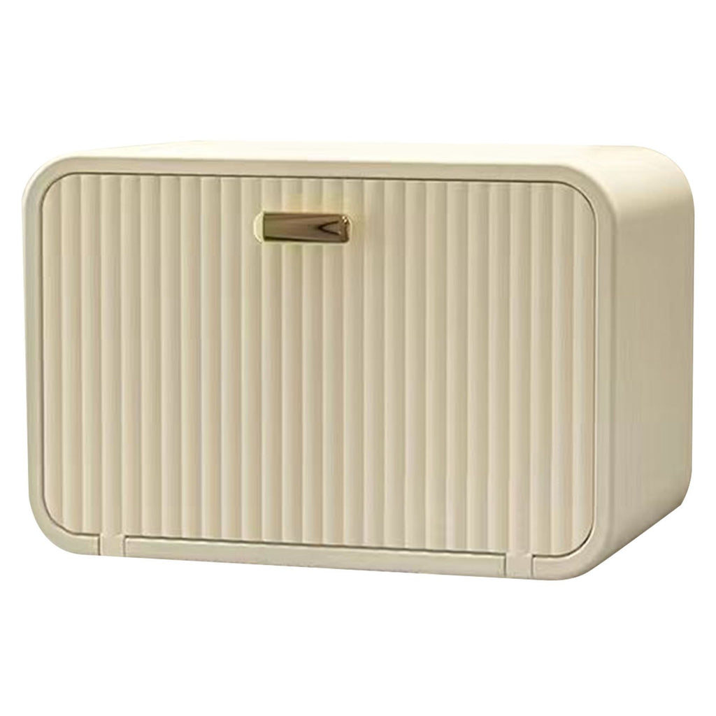 Tissue Box Cover Wall Mounted 2 in 1 Waterproof Tissue Holder Dispenser Box Cover for Bathroom Milky White