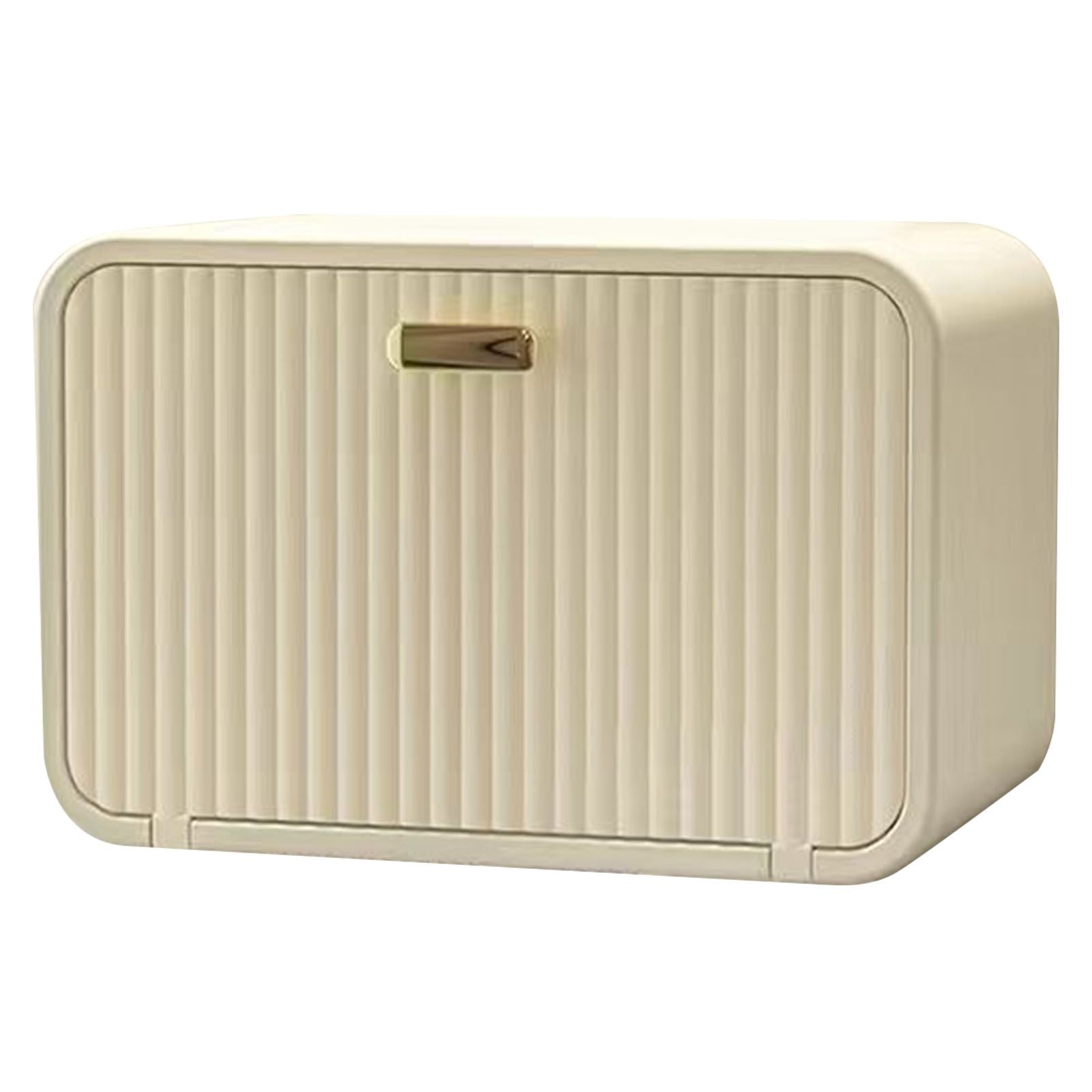 Tissue Box Cover Wall Mounted 2 in 1 Waterproof Tissue Holder Dispenser Box Cover for Bathroom Milky White