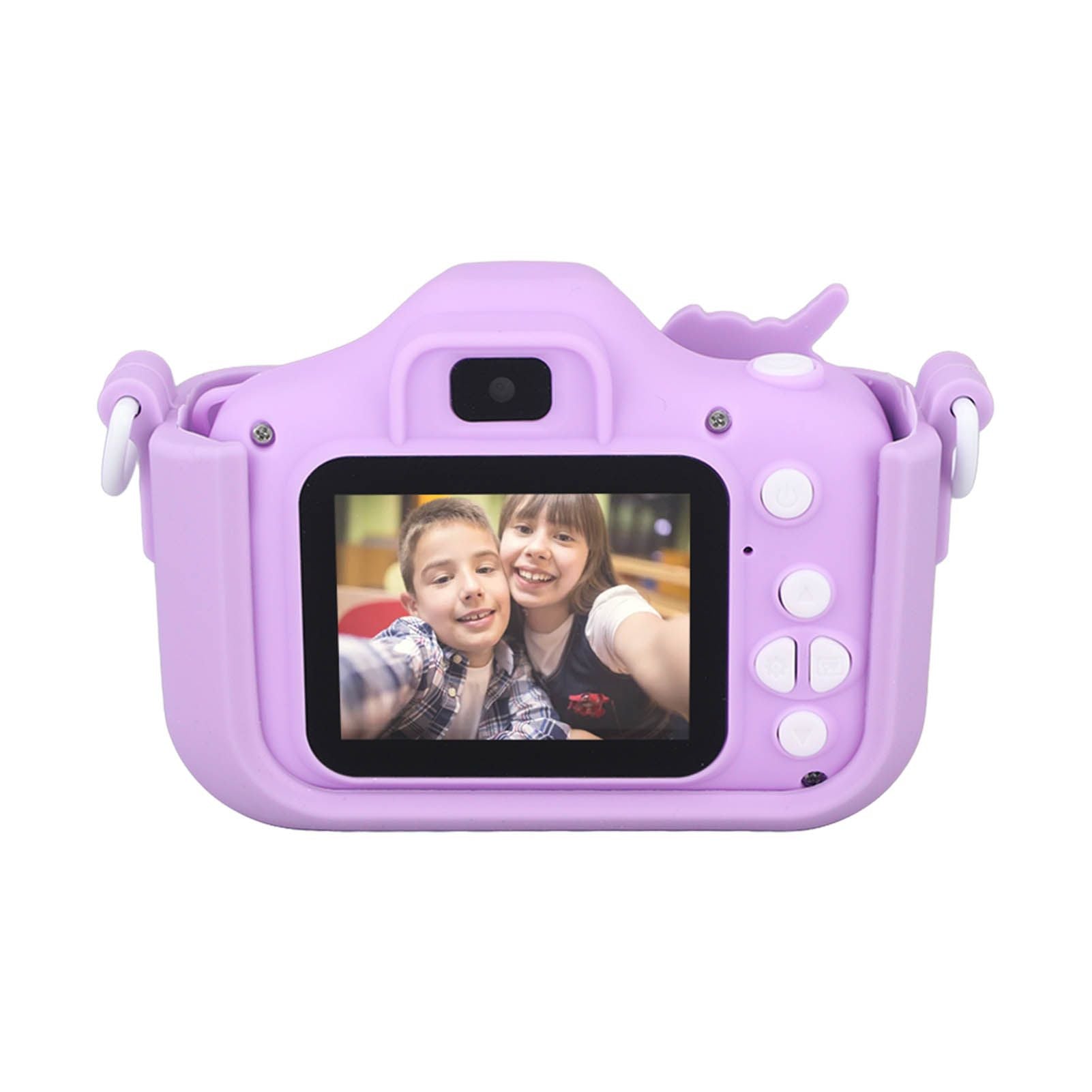 Kids Camera Dual Camera 2.0in IPS Screen 1080P Video Camera Toy with 32G Memory Card Purple