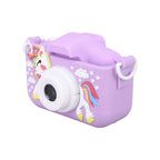 Kids Camera Dual Camera 2.0in IPS Screen 1080P Video Camera Toy with 32G Memory Card Purple