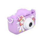 Kids Camera Dual Camera 2.0in IPS Screen 1080P Video Camera Toy with 32G Memory Card Purple