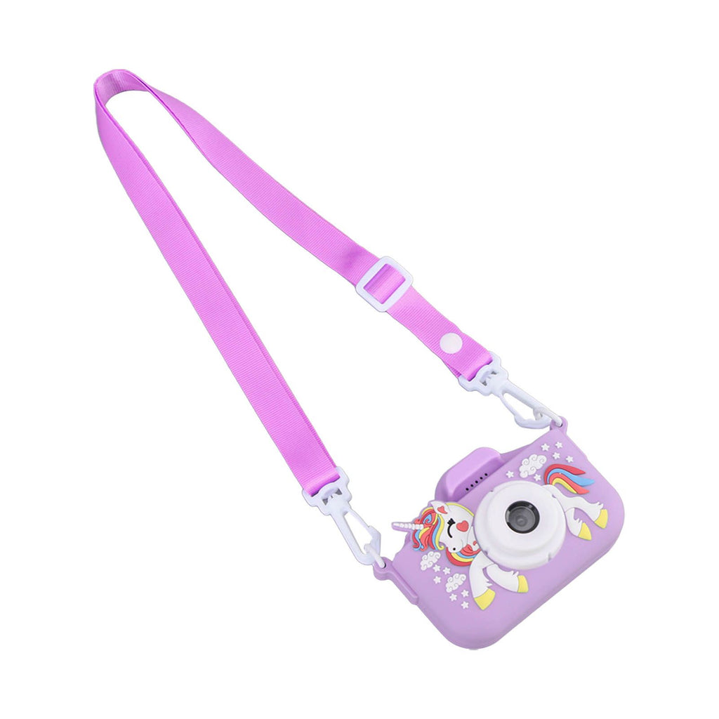 Kids Camera Dual Camera 2.0in IPS Screen 1080P Video Camera Toy with 32G Memory Card Purple