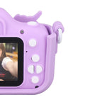 Kids Camera Dual Camera 2.0in IPS Screen 1080P Video Camera Toy with 32G Memory Card Purple