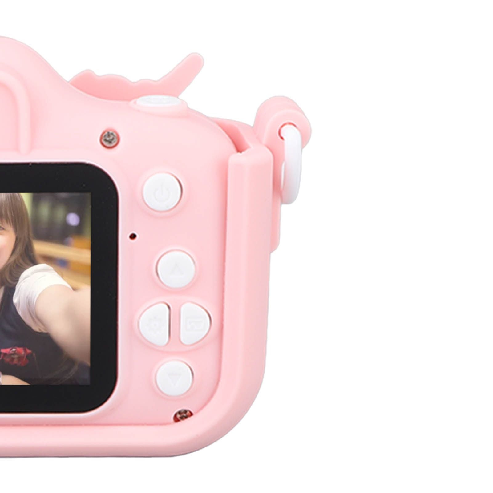 Kids Camera Dual Camera 2.0in IPS Screen 1080P Video Camera Toy with 32G Memory Card Pink