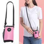 Milk Bottle Warmer Bag Digital Display Constant Temp Adjustable Temperature Baby Bottle Warmer for Home Car Rose Red