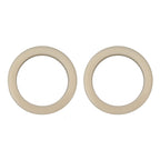2Pcs 54mm Silicone Steam Ring Silicone Gasket for Breville 8 Series 870 878 880 860 840 Grouphead Gasket Replacement Part Beige