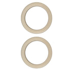 2Pcs 54mm Silicone Steam Ring Silicone Gasket for Breville 8 Series 870 878 880 860 840 Grouphead Gasket Replacement Part Beige
