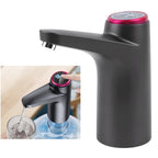 Electric Water Bottle Pump Smart Wireless Water Dispenser Automatic Barreled Drinking Water Pump Black